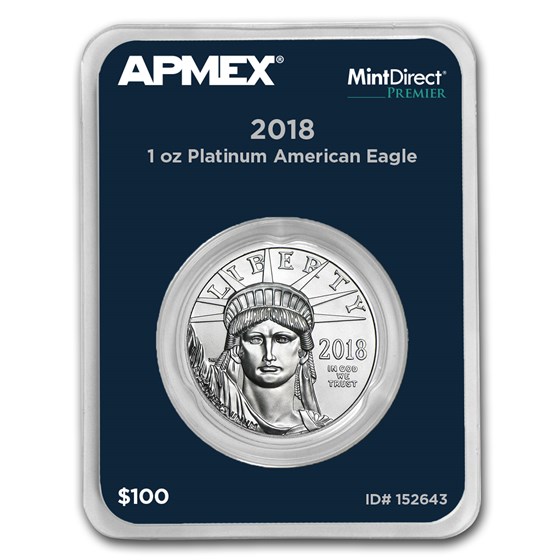 2018 1 oz Platinum American Eagle (MintDirect® Premier Single) 2018 1 oz Platinum American Eagle (MintDirect® Premier Single)